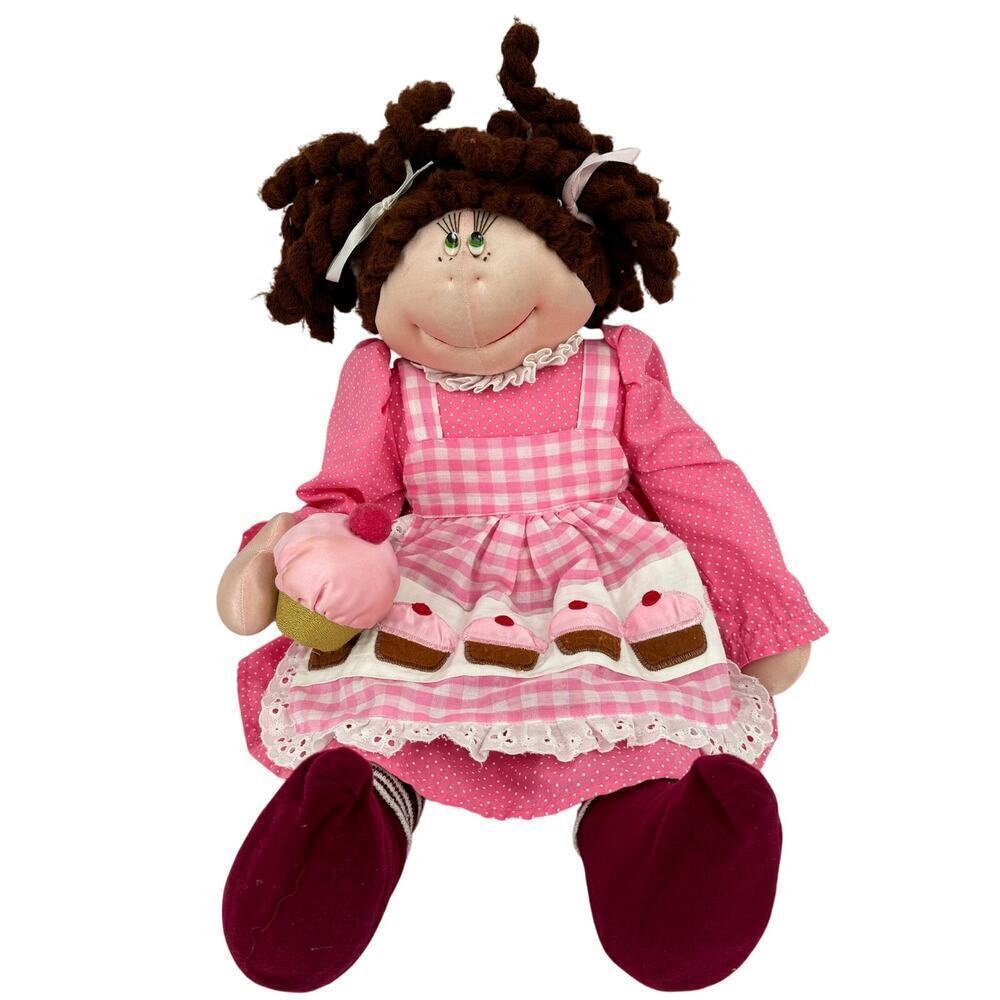 Dakin Squeeky Cheeks Doll Cupcake Sweety‎ Cloth Anne Klocko 1984 Vintage 22 Inch